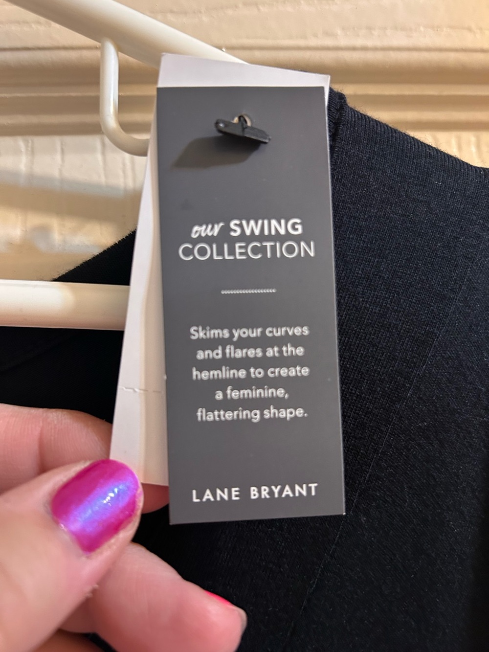 Lane Bryant Navy Scoop Neck Tunic Top - Picture 4 of 8